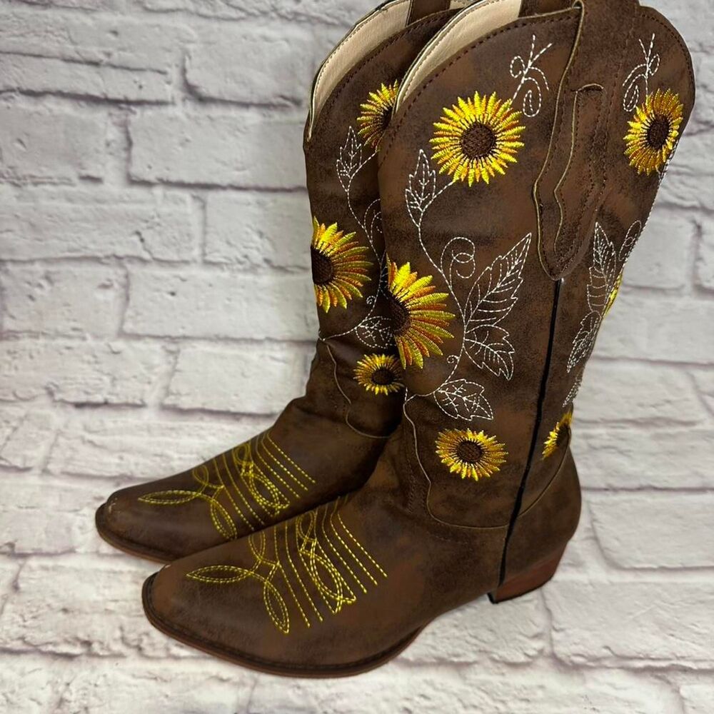 Cowboy boots sunflower sz 39 - Picture 3 of 7